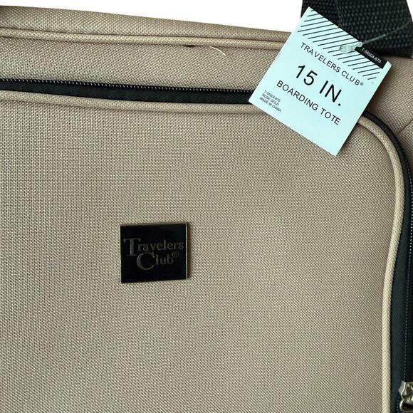 Travelers Club 15 inch Carry On Boarding Tote Luggage Pink Mauve NWT - Picture 3 of 8